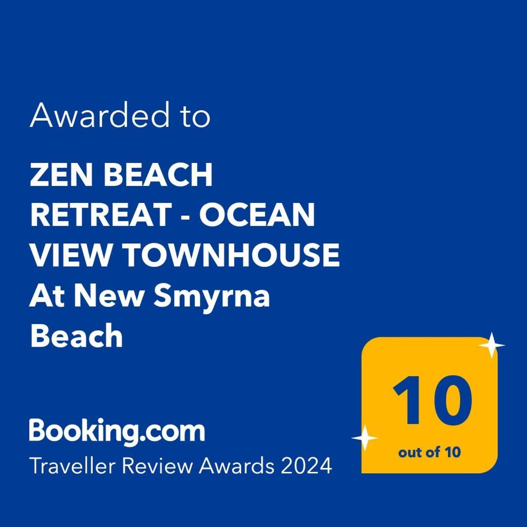 Zen Beach Retreat - Ocean View Townhouse -No Drive Beach New Smyrna Beach Exterior foto